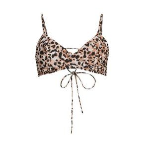 NEW Time & Tru Underwire Bikini Swim Top Cheetah Animal Print Plus sz 3X 24w-26w